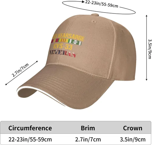 Vista 6 de USS Kearsarge Cvs-33 - Gorras de mezclilla unisex