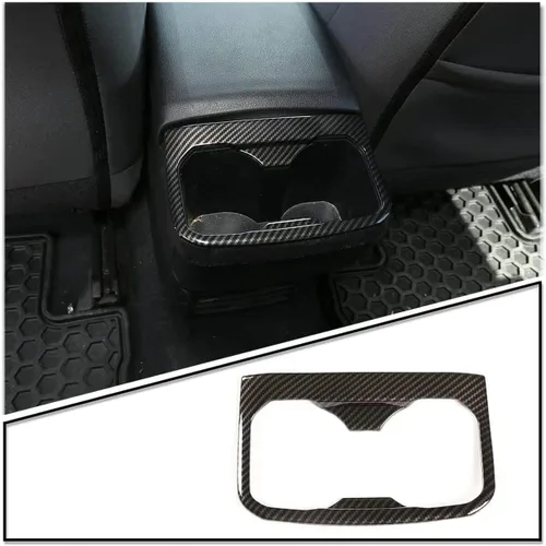 Vista 3 de ERIDANUS Adhesivos para el reposabrazos del asiento trasero interior de la cubierta del portavasos, para Toyota Tacoma 2023, 2022, 2021, 2020, 2019