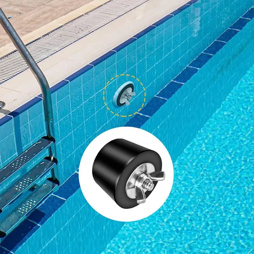 Vista 4 de Enchufe de expansión de invierno para piscina con tornillo SS, pernos de acero inoxidable, goma resistente para piscina enterrada y sobre el suelo