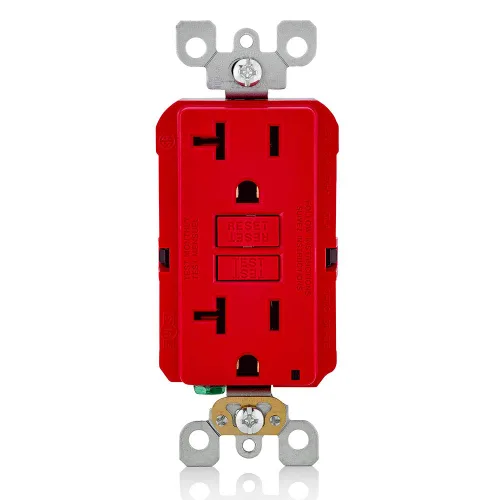 Vista 40 de Leviton SmartlockPro - Combinación GFCI de autocomprobación 15A con USB tipo A y tipo C en pared, cargador USB para teléfonos inteligentes y Blanco