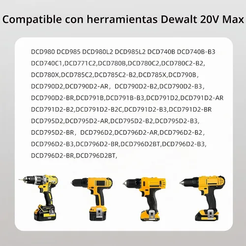 Vista 4 de Paquete de 3 clips para cinturón N268241 N086039 para herramientas DeWalt de 20 V, acero inoxidable 304