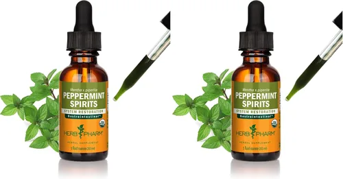 Vista 14 de Herb Pharm Extracto líquido de Peppermint Spirits: Apoyo a la digestión de hierbas orgánicas Tintura de piperita de Mentha Absorción rápida
