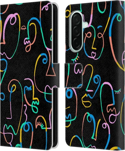 Vista 246 de Head Case Designs Officially Licensed Ninola Brushstrokes Multi Colorful Leather Wallet Case Compatible with Samsung Galaxy A07 4G