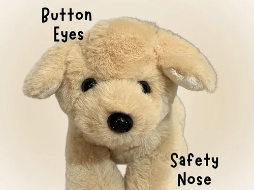 Vista 4 de Jolitee Golden Retriever - Animales de peluche suaves para abrazar, 9.5 x 7 pulgadas, el mejor animal de peluche aturdido, animal cachorro