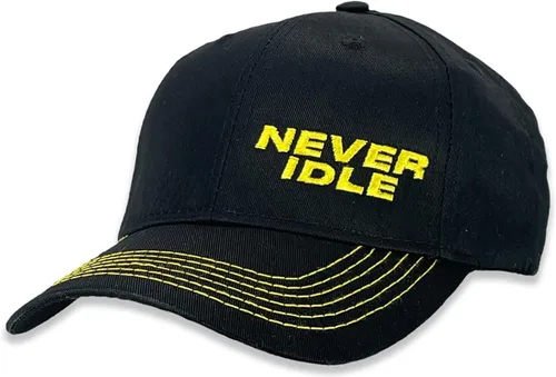 Vista 2 de John Deere Never Idle - Sombrero de sarga para hombre, color negro, Negro