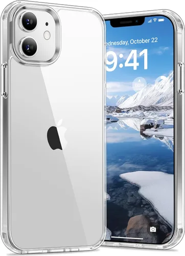 Vista 8 de Vakoo Funda transparente para iPhone 11 Pro Max, antiamarilleo, color negro