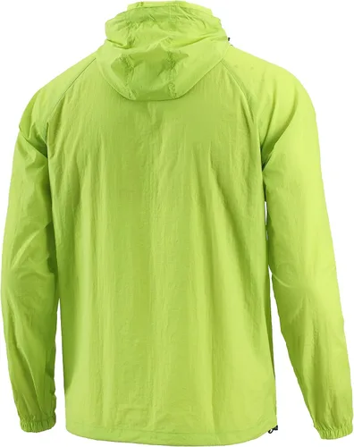Vista 4 de HETHCODE Chaqueta ligera con capucha y cremallera completa para hombre, impermeable, para senderismo