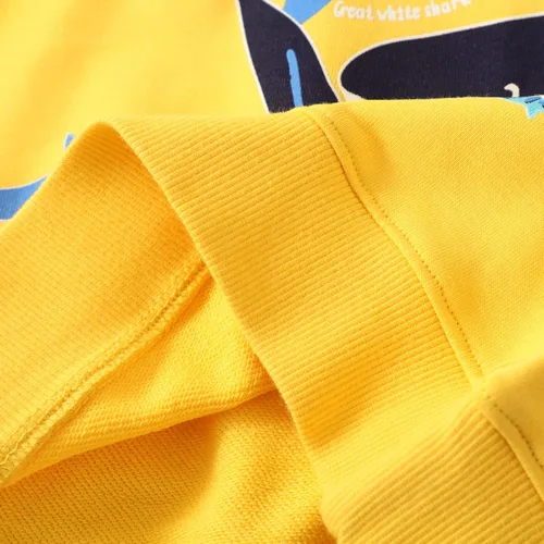 Vista 7 de Sudaderas de algodón con cuello redondo para niños pequeños, camisetas de manga larga con diseño de dinosaurio, camisetas 2-8T