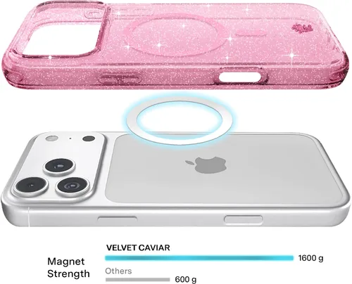Vista 1378 de VELVET CAVIAR Funda para iPhone 15, compatible con MagSafe, probada contra caídas de 10 pies, fundas protectoras de diseño, leopardo color rosa