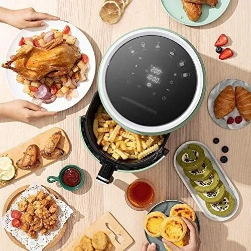 Vista 3 de JYYBN Freidora de aire multifunción Freidora de aire libre de aceite de pollo Freidora de pizza Freidora eléctrica de aire profundo