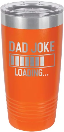 Vista 10 de Papá Broma Cargando Rojo 20 oz Vaso de Bebida Con Pajita Taza de Viaje Grabada con Láser Comparar Con Yeti Rambler Idea de regalo Papá