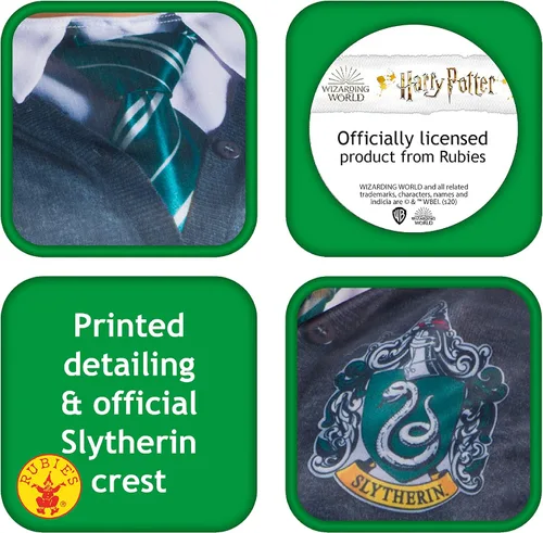 Vista 4 de Camiseta de disfraz de Harry Potter, Slytherin, talla L