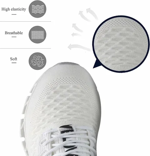 Vista 3 de Zapatos para correr para hombres, zapatos de deporte de moda, transpirable, antideslizante, gimnasio, deportes de trabajo, entrenadores
