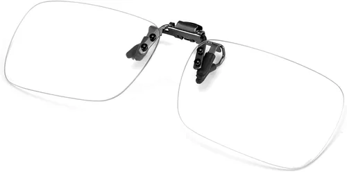 Vista 2 de FONHCOO Lentes de bloqueo de luz azul con clip para mujeres y hombres, clips en tus lentes graduados o de lectura, ligeros, sin marco, sin marco