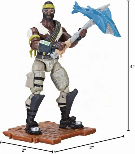 Vista 8 de Jazwares Fortnite Solo Mode Core Raptor - Paquete de figuras de bandolier