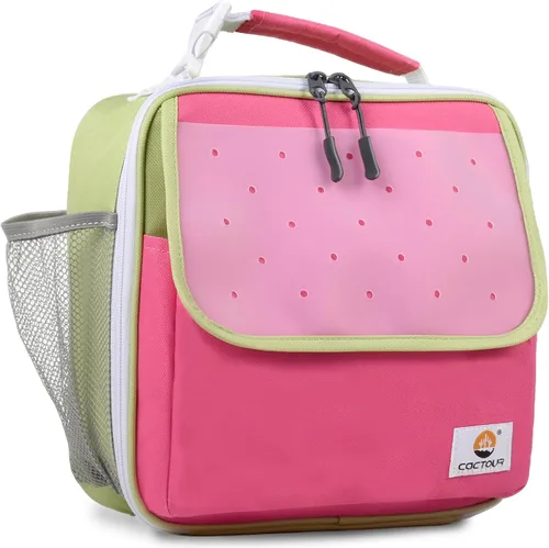 Vista 9 de CaCTOUR Lonchera para Niños, 2 Paquetes Bolsa de Almuerzo Aislada para Niñas y Niños, Bolsa Suave Mini Enfriador Regreso a la Escuela Bolsa