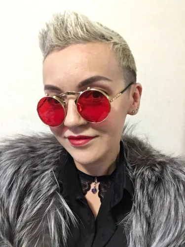 Vista 6 de COASION Gafas de sol redondas vintage para hombres y mujeres, jóvenes, círculo, steampunk, disfraz