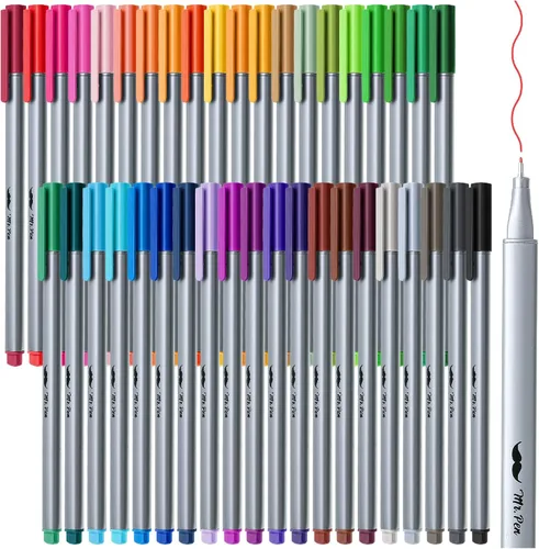 Vista 10 de Mr. Pen - Bolígrafos de punta fina, paquete de 12, bolígrafos de punta fina, bolígrafos de colores, bolígrafo para diario, bolígrafo para diario