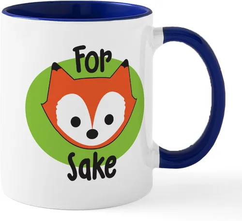 Vista 8 de CafePress Taza de café de cerámica For Fox Sake de 11 oz (11.0 fl oz)