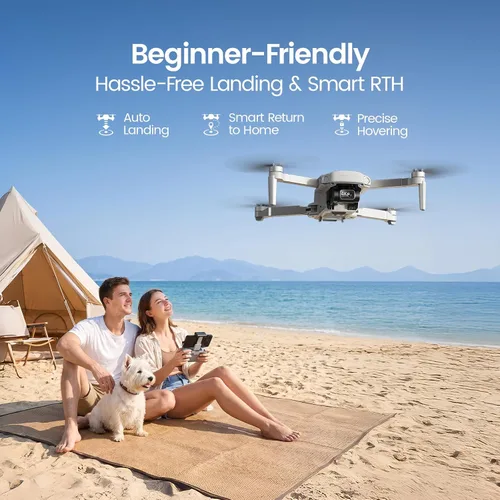 Vista 7 de Holy Stone HS360G 8K GPS Drone con cámara para adultos, tiempo de vuelo de 3B gris