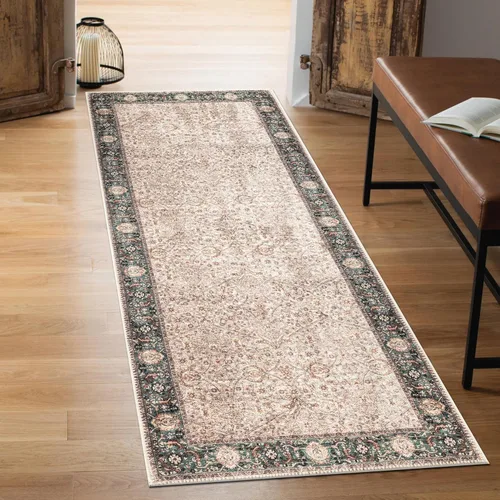 Vista 91 de Keen Home Design - Tapete lavable a máquina con respaldo antideslizante, para entrada, cocina, baño, lavandería, vintage de pelo orto y duradero