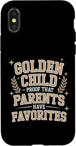 Vista 5 de Golden Child Mom's Favorite Gifted Kids Sibling Rivalry Art Case for iPhone 17