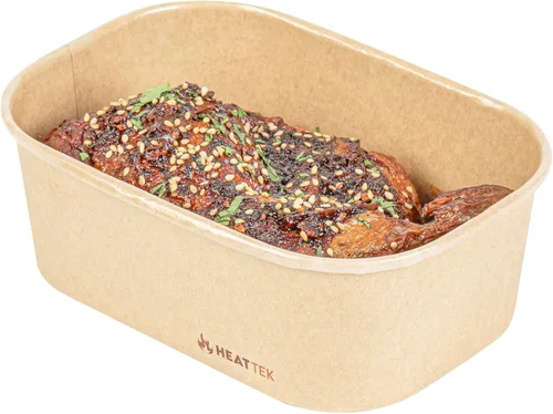 Vista 17 de Restaurantware Recipiente para llevar para microondas, 25 unidades, 16.9 onzas, caja de alimentos apta para horno, diseño resistente Kraft