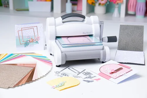 Vista 4 de Sizzix Kit de inicio Big Shot (6"), blanco/gris