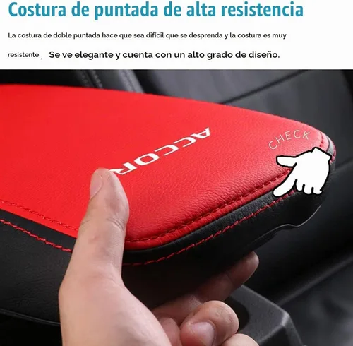 Vista 4 de LEXLEY Funda de Caja de Reposabrazos Almohadilla de Consola Central Impermeable Antiarañazos Cubiertas Protectoras de Cuero Para Honda Accord 2018
