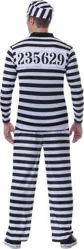 Vista 4 de Disfraz de Jailbird para hombre