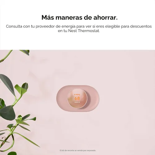 Vista 9 de Termostato Google Nest - Termostato inteligente para el hogar - Termostato programable con Wifi - Niebla