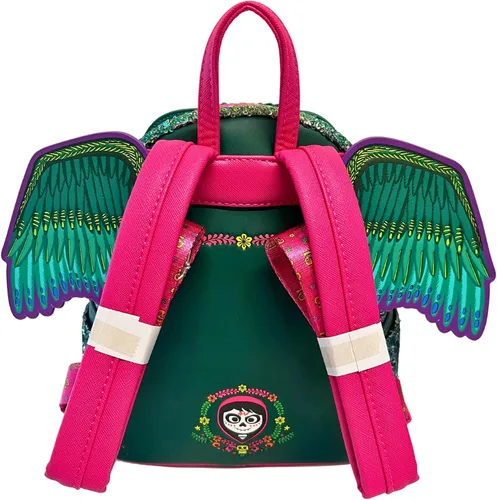 Vista 3 de Loungefly Disney Pixar Coco Pepita - Bolso de hombro con doble correa, Multi, Mini