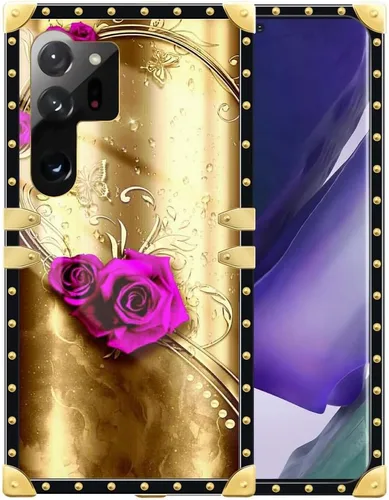 Vista 7 de Funda compatible con Samsung Galaxy S23 Ultra, J Crown Queen con estampado de leopardo de lujo, elegante, suave, TPU, a prueba de golpes, protección