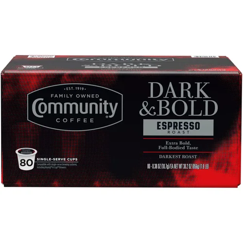 Vista 22 de Community Coffee Dark & Bold Espresso Roast - 12 cápsulas de café tostado extra oscuro, compatible con cafeteras Keurig 2.0 K-Cup, 12