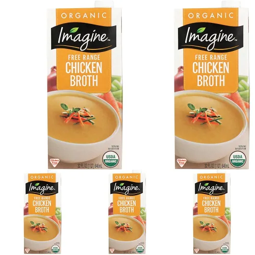Vista 8 de Imagine Caldo de pollo orgánico de corral libre, 32 onzas líquidas (paquete de 6)