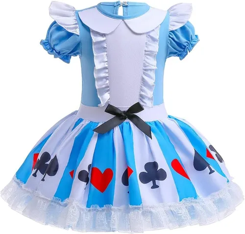 Vista 44 de Leotardos de princesa para niñas con falda de ballet y tutú para Halloween, Navidad, fiesta de cumpleaños, vestido elegante