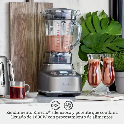 Vista 2 de Breville BBL920BST Super Q Licuadora de Grado Comercial para el Hogar, Acero Inoxidable Negro