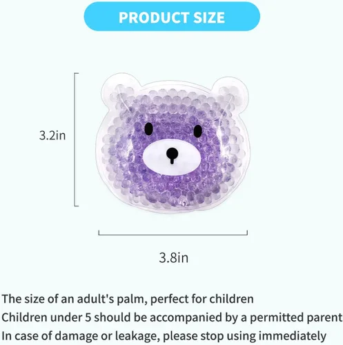 Vista 3 de 5 paquetes de hielo Boo Boo, paquete de hielo reutilizable, reducción de fiebre auxiliar, paquete frío caliente para lesiones, muelas del juicio