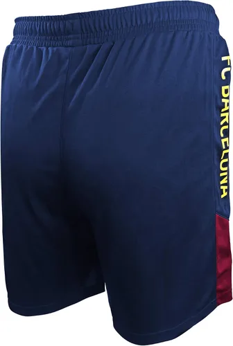 Vista 2 de Icon Sports Pantalones cortos de fútbol de poliéster con licencia oficial del FC Barcelona -04