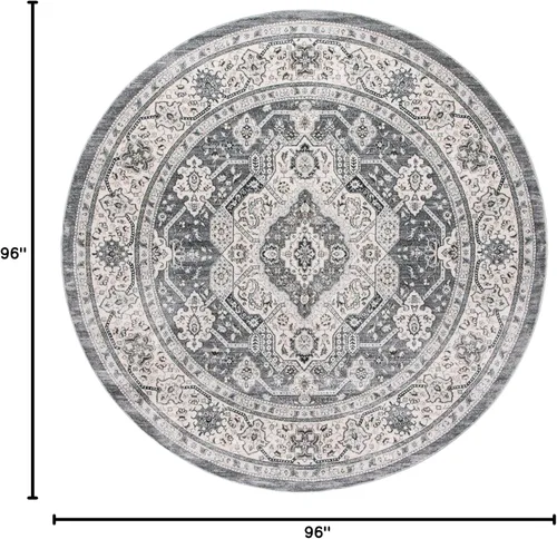 Vista 35 de SAFAVIEH - Colección Isabella, alfombra decorativa - 2'2" x 5', azul y crema, diseño oriental, no desprende pelusa y fácil cuidado, ideal para áreas