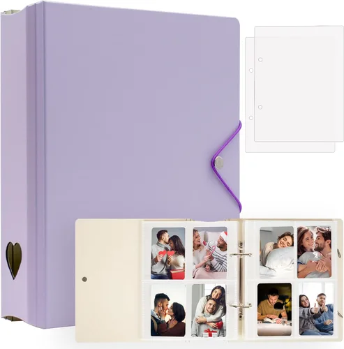 Vista 7 de Álbum de fotos de 200 bolsillos para película Fujifilm Instax Mini 11 12 9 8+ 8 7+ LiPlay, carpeta de tarjetas fotográficas para impresora de fotos