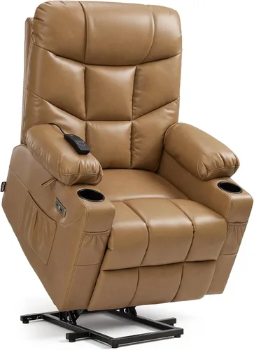 Vista 19 de MCombo Elevador eléctrico reclinable para ancianos, cuero R7289