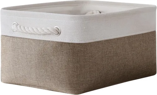 Vista 22 de TheWarmHome Contenedores de almacenamiento para estantes, tamaño mediano, 3 unidades, 13.8 pulgadas de largo x 9.8 pulgadas de ancho x 6.7 pulgadas