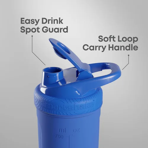 Vista 5 de Smartshake DC COMICS Reforce - Botella mezcladora de proteínas de acero inoxidable de 900 ml 30 oz - Tapa de rosca a prueba de fugas - Sin BPA