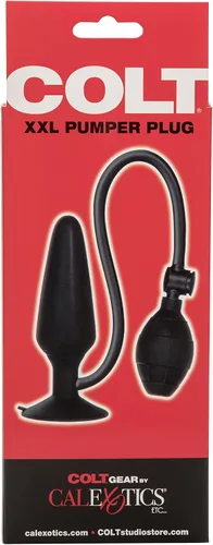 Vista 6 de CalExotics COLT XXL SE-6868-25-3 - Enchufe anal inflable de silicona de 6 pulgadas con bombilla de fácil apriete y válvula de liberación de aire