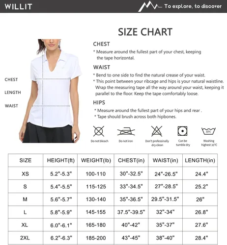 Vista 6 de Willit Camisas de tenis para mujer, de secado rápido, para golf, manga corta, para entrenamiento, con UPF 50+, para correr
