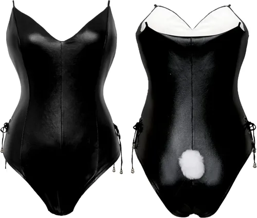 Vista 3 de Drofe Disfraz de conejito para mujer, senpai, cosplay, anime, traje de rol