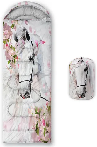 Vista 17 de Axolotl Saco de Dormir de Unicornio para Niños y Niñas – Sacos de Dormir Ligeros Cálidos para Clima Frío, Saco de Dormir Portátil Impermeable
