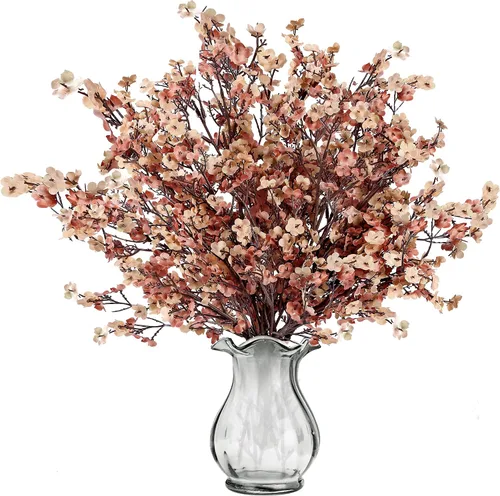 Vista 16 de Sggvecsy - 6 piezas de flores artificiales de aliento de bebé, ramos de gypsophila artificiales a granel, flores de seda sintéticas de tacto real