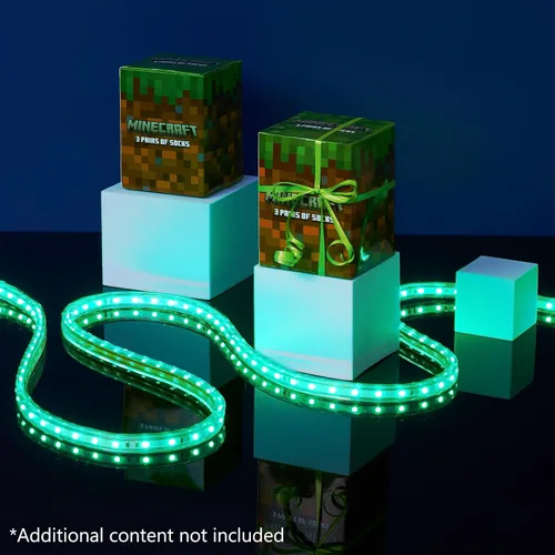 Vista 2 de Minecraft Calcetines para niños, paquete de 3 o 5 unidades, calcetines de tobillo para niños, ricos en algodón, para uso diario, escuela, deportes